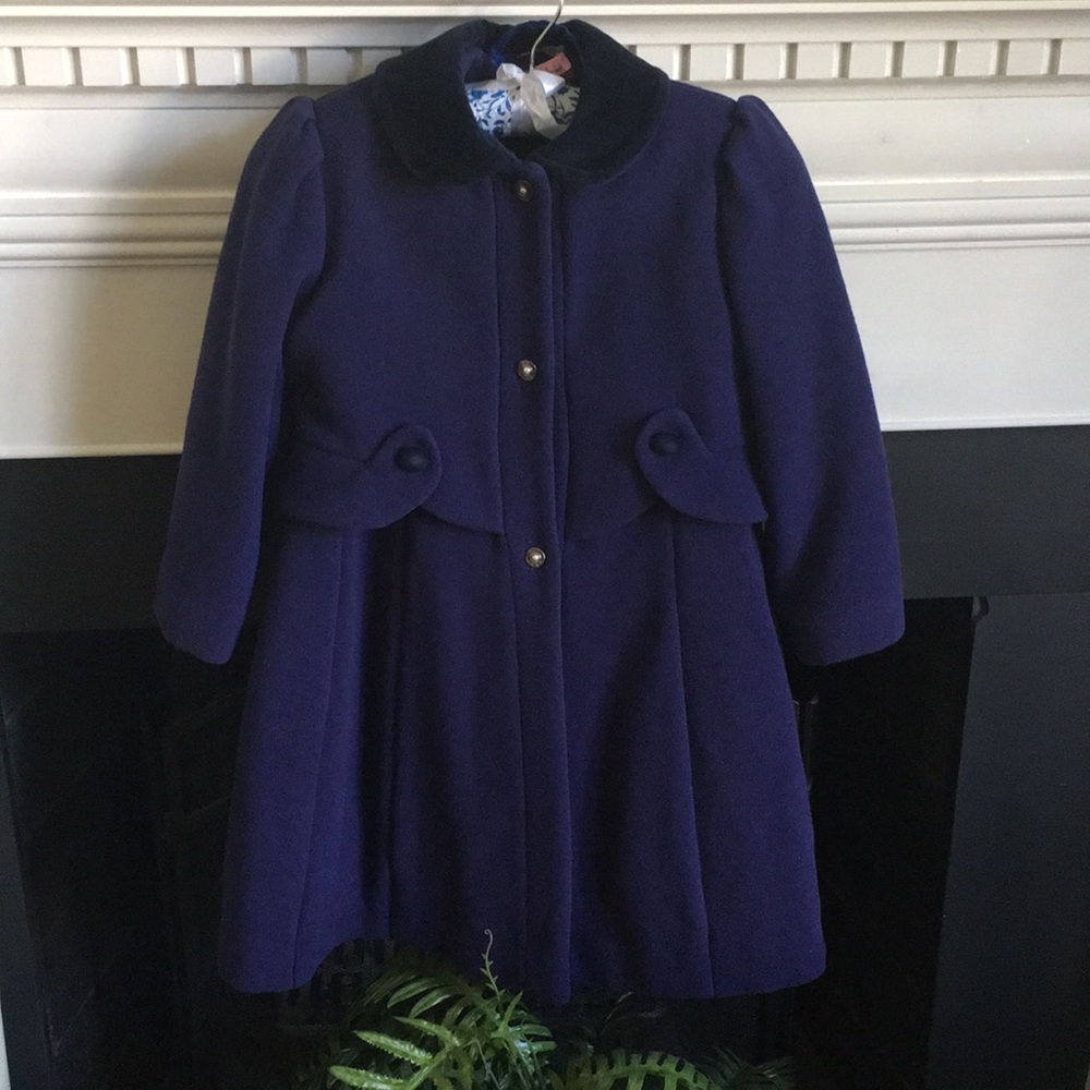 Vintage Rothschild Purple Wool Coat